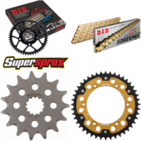 Kettensatz Stealth gold f&uuml;r: SUZUKI DR350 [US] 94-99/DR35 15-44-112 DID520ZVM-X(G&G) Niet