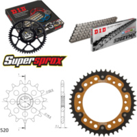 Kettensatz Stealth gold f&uuml;r: SUZUKI DR400 S 80-81 16-44-106 DID520ZVM-X Niet