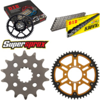 Kettensatz Stealth gold f&uuml;r: SUZUKI GS500 E int. &Oslash;76mm 14-50-108 DID530VX3 Niet