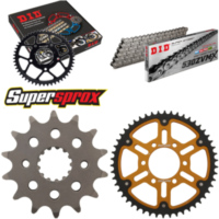 Kettensatz Stealth gold f&uuml;r: SUZUKI GS500 E int. &Oslash;76mm 14-50-108 DID530ZVM-X Endlos