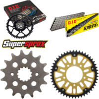 Kettensatz Stealth gold f&uuml;r: SUZUKI VZ800 Marauder 97-04 15-48-116 DID530VX3 Endlos