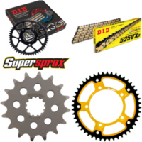 Kettensatz Stealth gold f&uuml;r: SUZUKI GSR600 06-12 16-48-114 DID525VX3(G&B) Niet