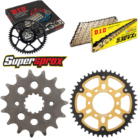 Kettensatz Stealth gold f&uuml;r: SUZUKI GSF1200 /N /S Bandit 15-45-110 DID530VX3(G&B) Endlos