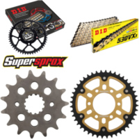 Kettensatz Stealth gold f&uuml;r: SUZUKI GSX1200 Inazuma 99-00 15-44-112 DID530VX3(G&B) Niet