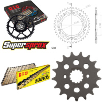 Kettensatz Stealth gold f&uuml;r: SUZUKI SV1000 03-10 17-40-110 DID530VX3(G&B) Endlos