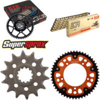 Kettensatz Stealth orange f&uuml;r: KTM SX65 02-11 14-50-112 DID420NZ3(G&B) Clip