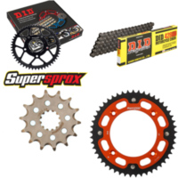 Kettensatz Stealth orange f&uuml;r: KTM SX85 19``/16`` 03-17 14-49-122 DID428HD Clip