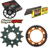 Kettensatz Stealth orange f&uuml;r: KTM SX85 17``/14`` 18- 13-46-120 DID428HD Clip