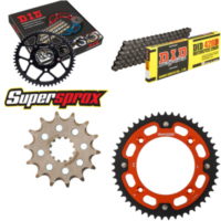 Kettensatz Stealth orange f&uuml;r: KTM SX85 19``/16`` 18- 14-49-124 DID428D Clip