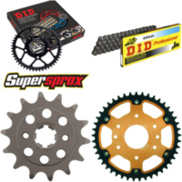 Kettensatz Stealth orange f&uuml;r: KTM 125 Duke 6-Loch 11-1 14-45-112 DID520 Clip