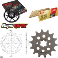 Kettensatz Stealth orange f&uuml;r: KTM 200 Duke 11-14 14-42-118 DID520ERT2(G&G) Clip