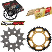 Kettensatz Stealth gold f&uuml;r: KTM SX250 03-03/SX250 2T 04- 13-48-114 DID520ERT2(G&G) Clip