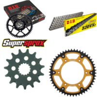 Kettensatz Stealth gold f&uuml;r: KTM EGS620 LC4 94-94/EXC620 15-50-118 DID520VX3 Endlos