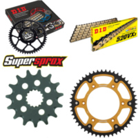 Kettensatz Stealth gold f&uuml;r: KTM EGS620 LC4 94-94/EXC620 15-50-118 DID520VX3(G&B) Endlos