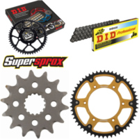 Kettensatz Stealth gold f&uuml;r: KTM EXC450 R 08-15/SX450 F 0 14-52-116 DID520 Clip