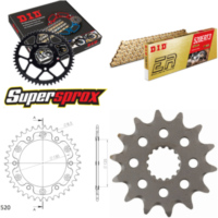 Kettensatz Stealth gold f&uuml;r: KTM EXC250 F Enduro 07-15 14-38-118 DID520ERT2(G&G) Clip