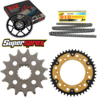 Kettensatz Stealth gold f&uuml;r: KTM EXC250 Racing 04-06/EXC4 15-45-118 DID520NZ Clip