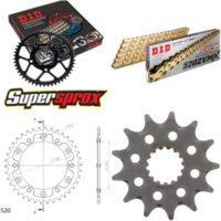 Kettensatz Stealth gold f&uuml;r: KTM EXE125 Supermoto 00-01 13-38-106 DID520ZVM-X(G&G) Endlos