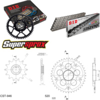 Kettensatz Stealth schwarz f&uuml;r: MV Agusta Brutale 750 01- 14-41-108 DID525ZVM-X Niet