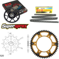 Kettensatz Stealth gold f&uuml;r: Gas Gas EC125 03-12 13-51-114 DID520NZ Clip