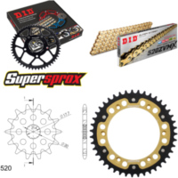 Kettensatz Stealth gold f&uuml;r: Gas Gas SM125 02-09 13-43-112 DID520ZVM-X(G&G) Endlos