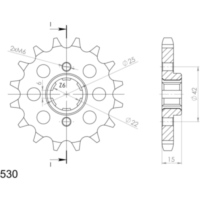 Ritzel Supersprox 530/16Z 20402-16