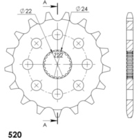 Ritzel Supersprox 520/17Z 61201-17