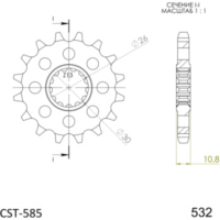 Ritzel Supersprox 532/16Z 21803-16