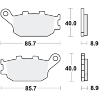 Bremsklotz LC TRW MCB634LC