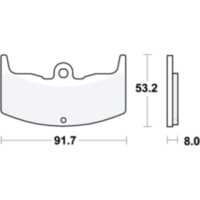 Bremsbel&auml;ge Bremsklotz Standard TRW MCB526