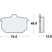 Bremsbel&auml;ge Bremsklotz Standard TRW MCB527