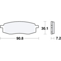 Bremsbel&auml;ge Bremsklotz Standard TRW MCB549