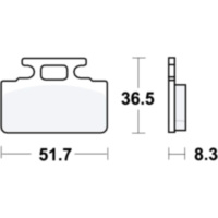 Bremsbel&auml;ge Bremsklotz Standard TRW MCB589