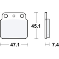 Bremsbel&auml;ge Bremsklotz Sinter SI TRW