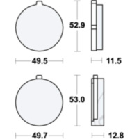 Bremsbel&auml;ge Bremsklotz Standard TRW MCB72
