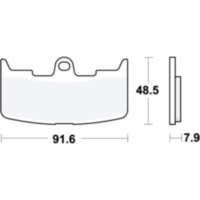 Bremsbel&auml;ge Bremsklotz Sinter vorne TRW MCB747SV