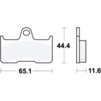Bremsbel&auml;ge Bremsklotz Sinter SI TRW MCB756SI