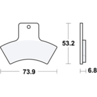 Bremsklotz Sinter SI TRW MCB762SI