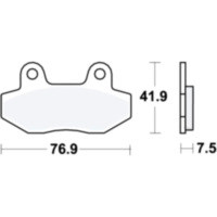 Bremsbel&auml;ge Bremsklotz Sinter vorne TRW MCB822SV
