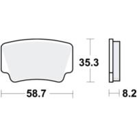 Bremsbel&auml;ge Bremsklotz Sinter SI TRW MCB825SI