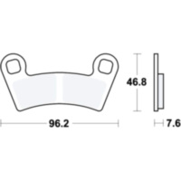 Bremsbel&auml;ge Bremsklotz Sinter SI TRW MCB854SI