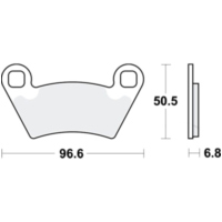 Bremsbel&auml;ge Bremsklotz Sinter SI TRW MCB857SI