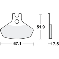 Bremsbel&auml;ge Bremsklotz Sinter SI TRW MCB859SI