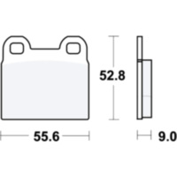 Bremsbel&auml;ge Bremsklotz Standard TRW MCB95