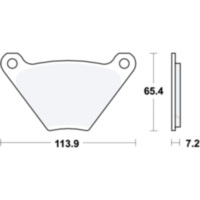 Bremsbel&auml;ge Bremsklotz Standard TRW MCB97