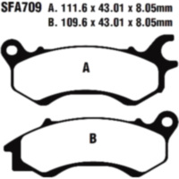 Bremsbel&auml;ge Bremsklotz Sinter HH Scooter EBC SFA709HH
